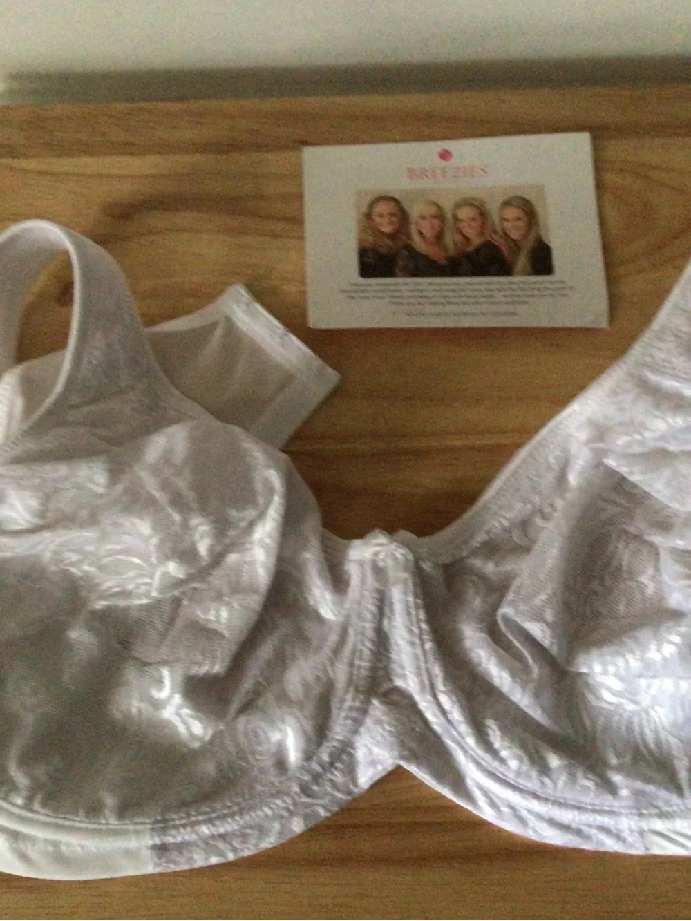 Breezies White Lingerie Bralette with Tag